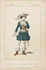Lacauchie, Alexandre - Ballettänzer Marius Petipa (1818-1910) im Ballett La filleule des fées von Adolphe Adam