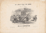 Coindre, Victor - Titelseite der Partitur zum Ballett La jolie fille de Gand von Adolphe Adam