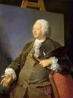 Perronneau, Jean-Baptiste - Porträt von Maler Jean-Baptiste Oudry (1686-1755)