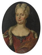 Unbekannter Künstler - Porträt von Elisabeth Christine von Braunschweig-Wolfenbüttel (1691-1750), Deutsche Königin und Kaiserin des Heiligen Römischen 
