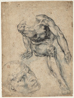 Buonarroti, Michelangelo - Studie eines männlichen Aktes