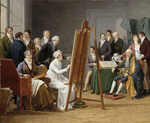 Capet, Marie-Gabrielle - Atelierszene (Adélaïde Labille-Guiard porträtiert Joseph-Marie Vien)