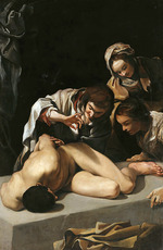 Schedone (Schidone), Bartolomeo - Der Heilige Sebastian wird von heiligen Frauen geheilt