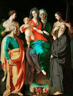 Pontormo - Madonna und Kind mit der heiligen Anna und vier Heiligen