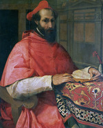 Del Conte, Jacopino - Porträt von Kardinal Marcello Cervini degli Spannocchi (1501?1555)