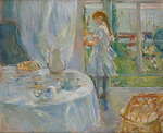 Morisot, Berthe - Interieur in Jersey oder Kind mit Puppe
