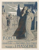 Rochegrosse, Georges Antoine - Plakat zur Oper Roma von Jules Massenet