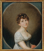 Massot, Firmin - Portrait von Komponistin und Pianistin Caroline Boissier-Butini (1786-1836) 