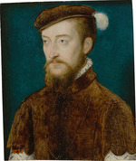 Corneille de Lyon - Porträt von Antoine de Bourbon (1518-1562), König von Navarra 