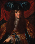 Unbekannter Künstler - Porträt von Karl VI. (1685-1740), römisch-deutscher Kaiser und Erzherzog von Österreich