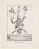 Delacroix, Eugène - Théâtre Italien. Rossini soutenant Manuel Garcia dans Otello, Mme Fodor dans Rosine et Pellegrini dans le Barbier de Séville