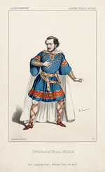 Lacauchie, Alexandre - Gilbert Duprez (1806?1896) als Gaston in der Oper Jerusalem von Giuseppe Verdi an der Académie Royale de Musique in Paris