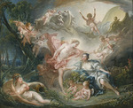 Boucher, François - Apollo offenbart seine Göttlichkeit der Hirtin Issé