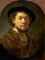 Rembrandt van Rhijn - Bildnis eines jungen Mannes mit goldener Kette (Selbstbildnis mit goldener Kette)