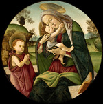 Botticelli, Sandro - Madonna und Kind mit dem Johannesknaben