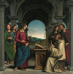 Perugino - Das Wunder des heiligen Bernard