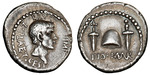 Numismatik, Antike Münzen - EID MAR-Münze (Denar des Brutus)