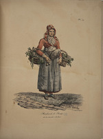Delpech, François Séraphin - Traubenverkäufer. Aus der Serie Cris de Paris (Ausrufer von Paris)