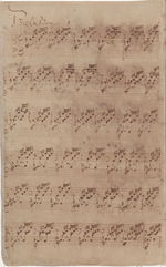 Bach, Johann Sebastian - Autographes Manuskript der ersten Seite des Präludiums Nr. 1 aus dem ersten Teil des Wohltemperierten Klaviers