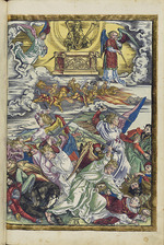 Dürer, Albrecht - Die sechste Posaune: Die vier Racheengel und das reitende Heer. Aus der Apokalypse (Offenbarung des Johannes)