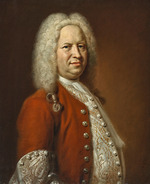 Denner, Balthasar - Porträt von Komponist Georg Friedrich Händel (1685-1759)