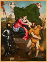 Bordone, Paris - Madonna mit dem Kind und Heiligen Georg und Christophorus