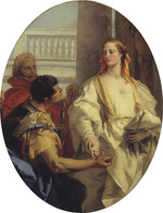 Tiepolo, Giambattista - Latinus bietet Aeneas seine Tochter Lavinia zur Ehe an