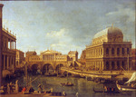 Canaletto - Capriccio mit palladianischen Bauten (Capriccio con edifici palladiani) 