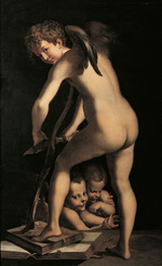 Heintz, Joseph, der Ältere - Bogenschnitzender Amor (nach Parmigianino)