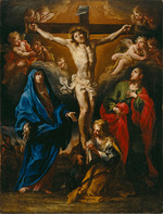 Conca, Sebastiano - Kreuzigung Christi mit der Madonna, Heiligen Johannes dem Täufer und Maria Magdalena