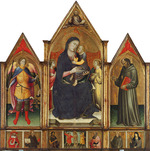 Mariotto di Nardo - Madonna und Kind mit Heiligen Michael und Franziskus