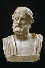 Römische Antike Kunst, Klassische Skulptur - Herme von Anakreon, aus der Hadrianszeit