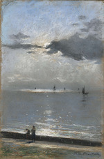 Broutelles, Théodore de - Paysage côtier