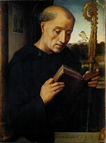 Memling, Hans - Der Heilige Benedikt (Triptychon von Benedetto Portinari, linke Tafel)