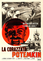 Unbekannter Künstler - Filmplakat La corazzata Potemkin (Panzerkreuzer Potemkin) von Sergei Eisenstein