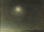 Palizzi, Filippo - Luna mancante avanti l'alba (Abnehmender Mond vor der Morgendämmerung)