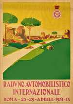 Unbekannter Künstler - Raduno Automobilistico Internazionale 1931