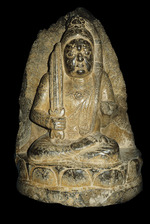 Buddhistische Kunst - Acala, ein flammendes Schwert haltend