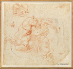 Raffael (Raffaello Sanzio da Urbino) - Studie für die Schlacht an der Milvischen Brücke