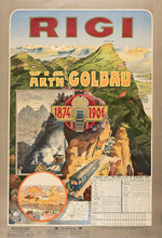 Unbekannter Künstler - Rigi - via Arth Goldau 