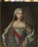 Unbekannter Künstler - Porträt der Prinzessin Anna Leopoldowna (1718-1746), Mutter des Zaren Iwan VI.