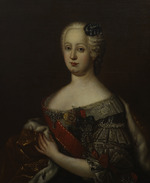 Unbekannter Künstler - Porträt Johanna Elisabeth von Schleswig-Holstein-Gottorf, Fürstin von Anhalt-Zerbst (1712-1760)