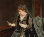 Unbekannter Künstler - Die Schauspielerin und Sängerin Marie Geistinger (1836-1903) als Maria Stuart