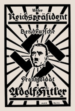 Unbekannter Künstler - Unser Reichspräsident. Der deutsche Frontsoldat Adolf Hitler 