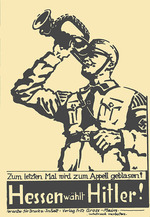Unbekannter Künstler - Hessen wählt Hitler!