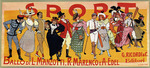 Edel (Colorno), Alfredo - Plakat zum Ballett Sport von Luigi Manzotti und Romualdo Marenco