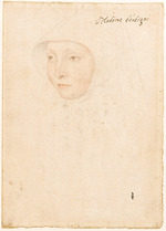 Clouet, Jean - Porträt von Jacqueline de La Queuille, dame d'Aubigny