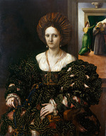 Romano, Giulio - Porträt von Margherita Paleologa (1510-1566),  Markgräfin von Montferrat und Herzogin von Mantua