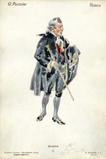 Hohenstein, Adolfo - Kostümentwurf zur Oper Tosca von Giacomo Puccini