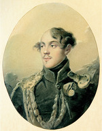 Molinari, Alexander - Porträt von Graf Nikolai Iljitsch Tolstoi (1794-1837)